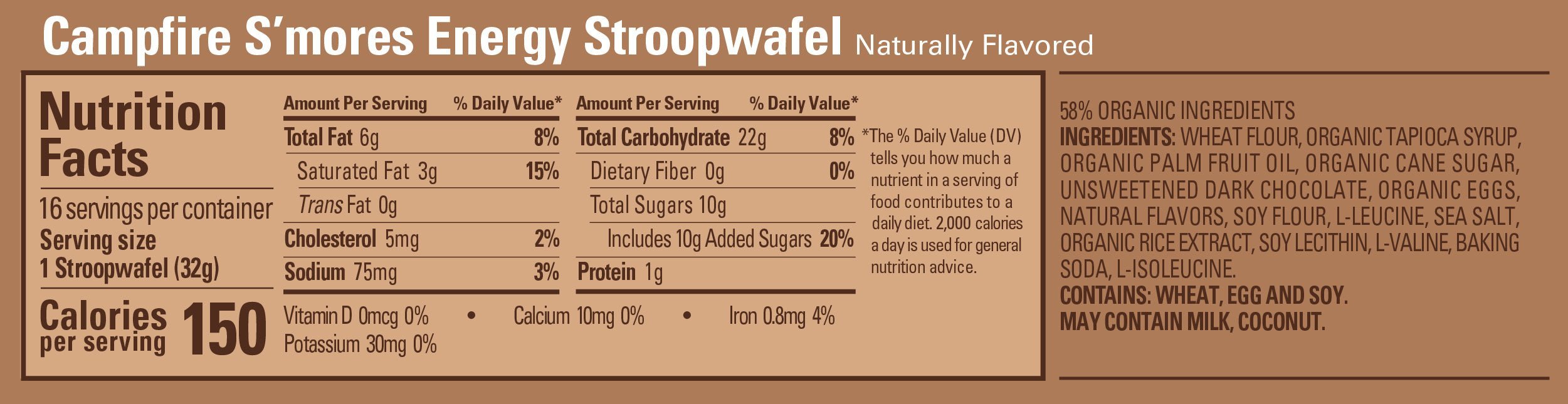 GU Energy Stroopwafel - Campfire S'Mores - Fuel Goods