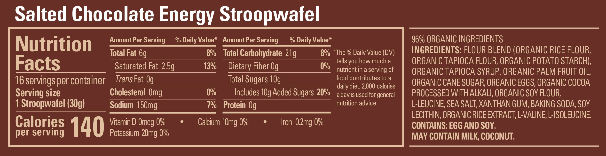 GU Energy Stroopwafel - Salted Chocolate (GF) - Fuel Goods