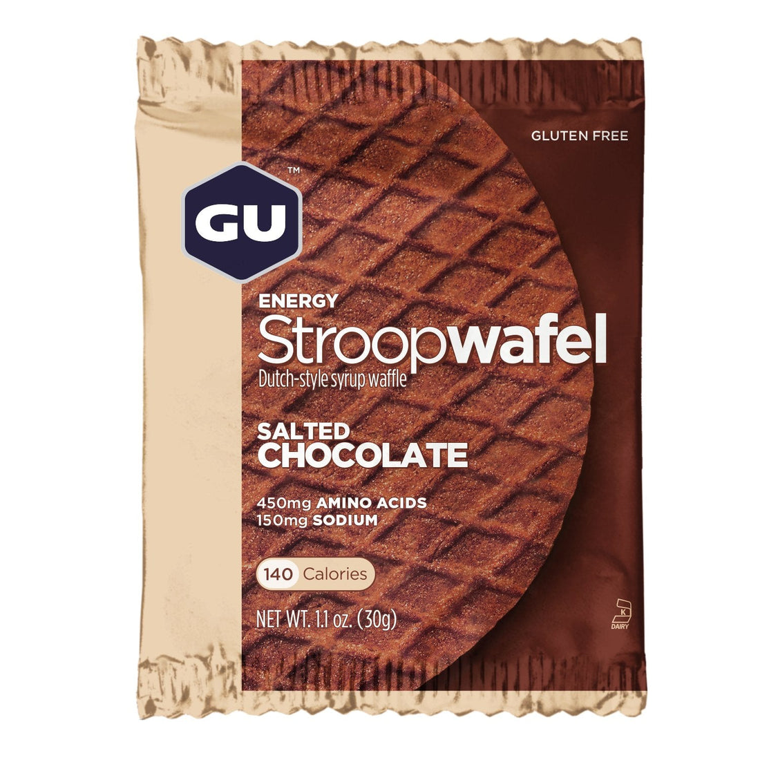 GU Energy Stroopwafel - Salted Chocolate (GF) - Fuel Goods