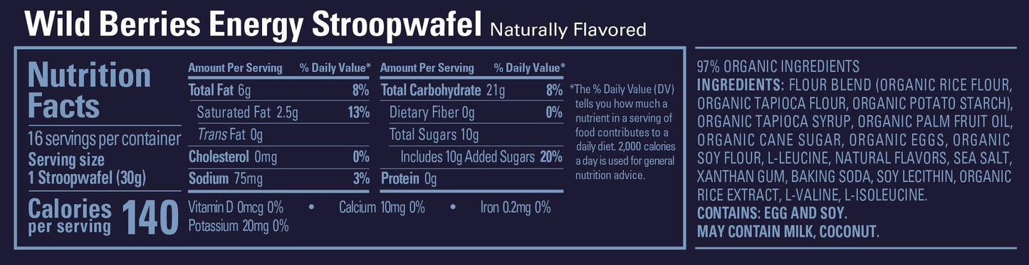 GU Energy Stroopwafel - Wild Berries (GF) - Fuel Goods