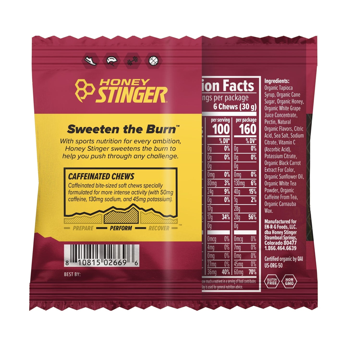 Honey Stinger Caffeinated Energy Chews - Cherry Cola - Fuel Goods