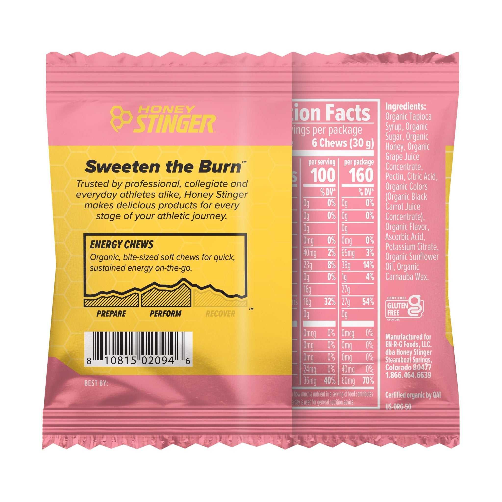 Honey Stinger Energy Chews - Pink Lemonade - Fuel Goods