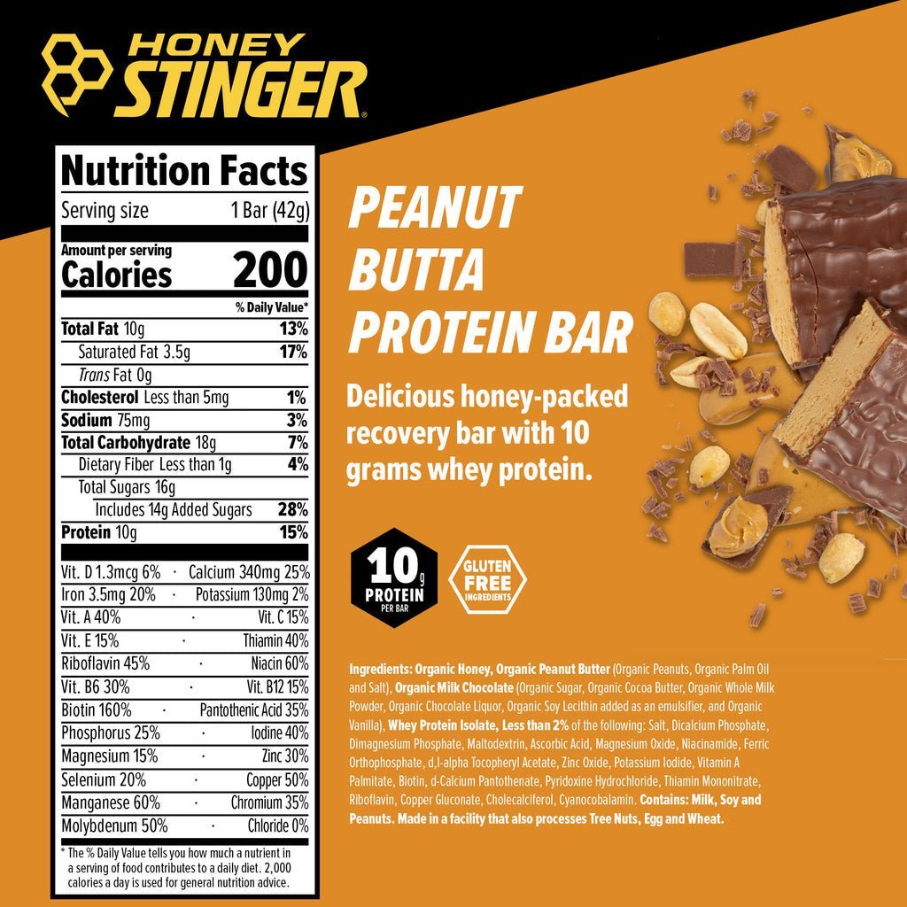 Honey Stinger Protein Bar - Peanut Butta - Fuel Goods