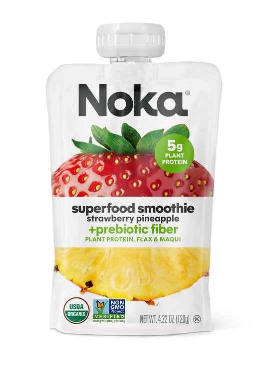 Noka Prebiotic Fiber Smoothie - Strawberry Pineapple - Fuel Goods