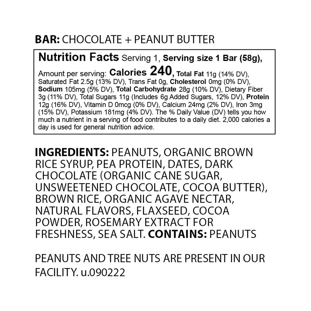 The GFB Bar - Chocolate Peanut Butter - Fuel Goods